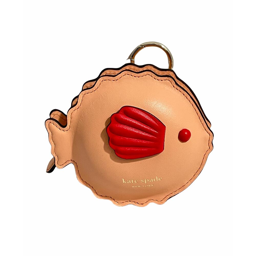 Kate Spade puffy Fish coin purse Bag Charm